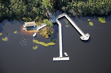 Buck Lake Dock & Pier Aerial photograph of -